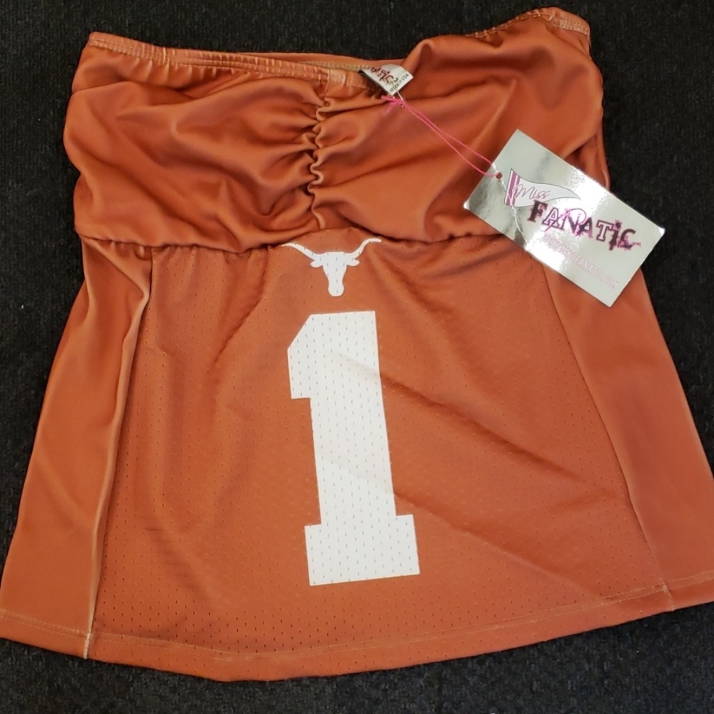 Miss fanatic Texas Longhorns bandeau sexy bra top